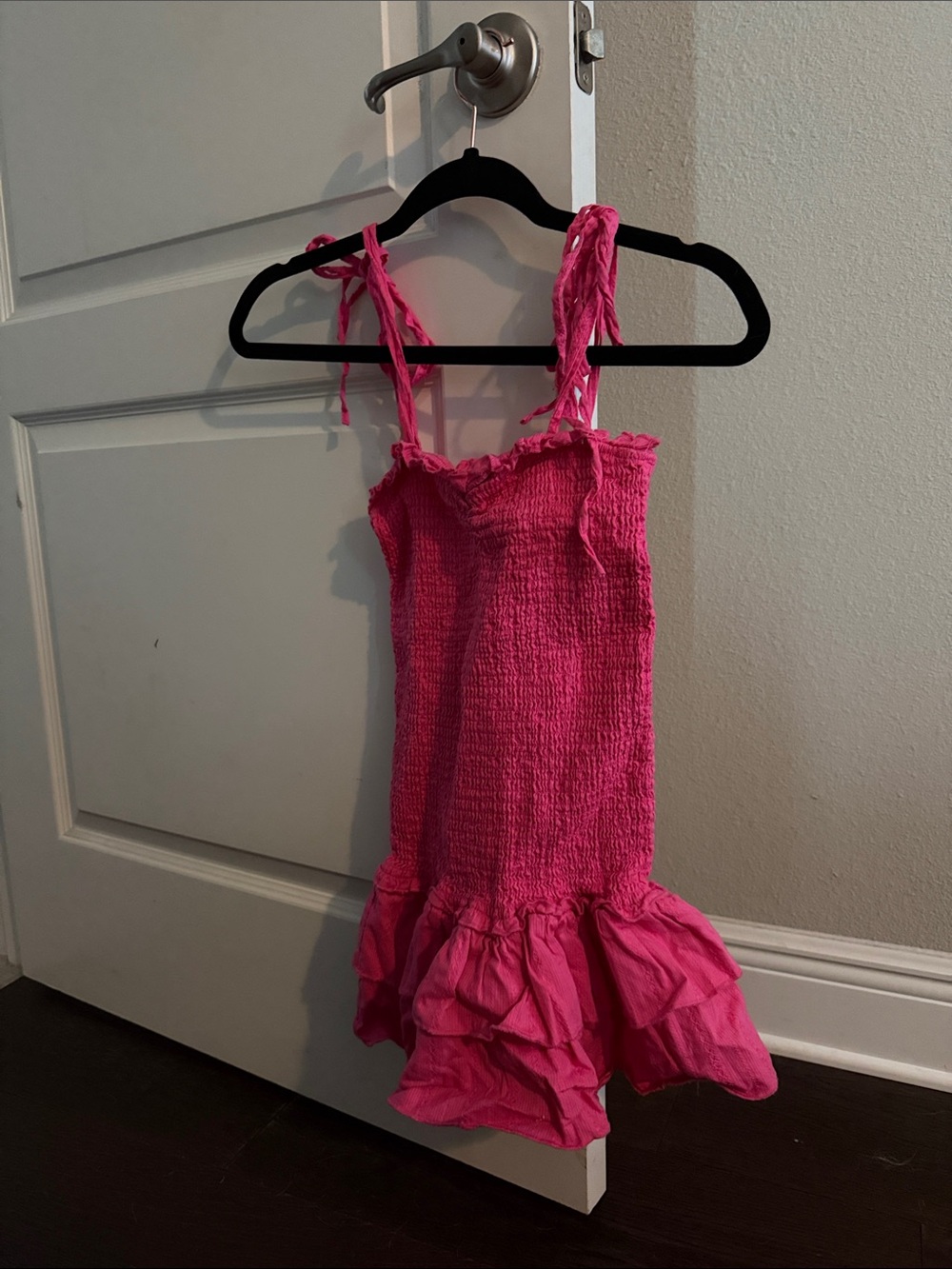 Katie J NYC Hot Pink Ruffle Casual Girls Dress